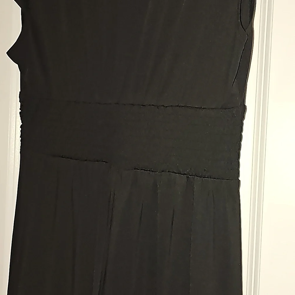ANRABESS DeepV Neck Short Sleeve NWT Pleated High Waist Slit Maxi Dress Party S - Picture 14 of 16